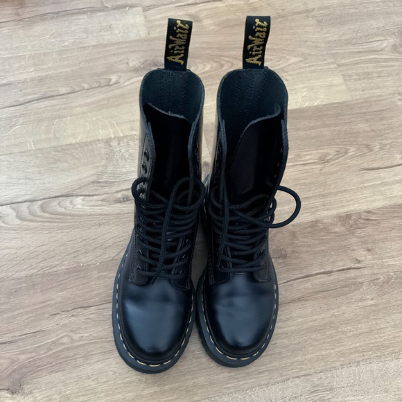 DOC MARTENS smooth leather mid calf boots - Picture 5 of 13